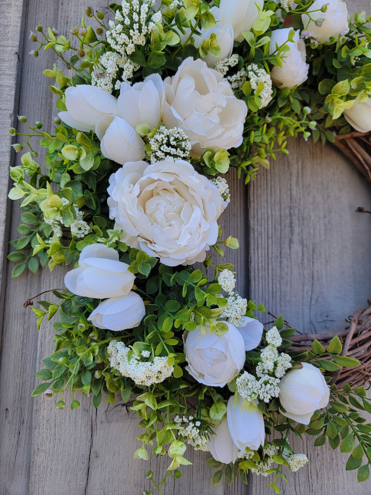 Peony Wreath
