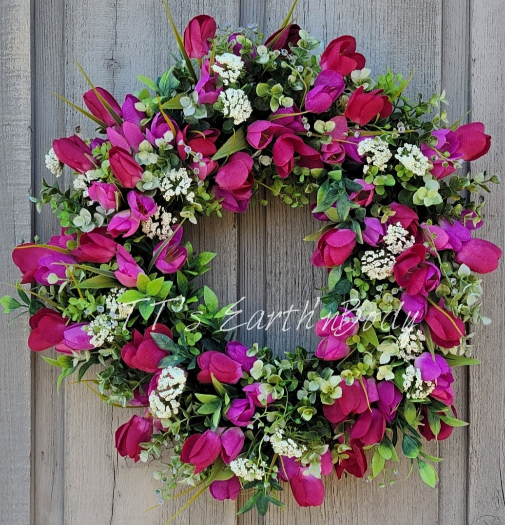 Spring Tulip Wreath