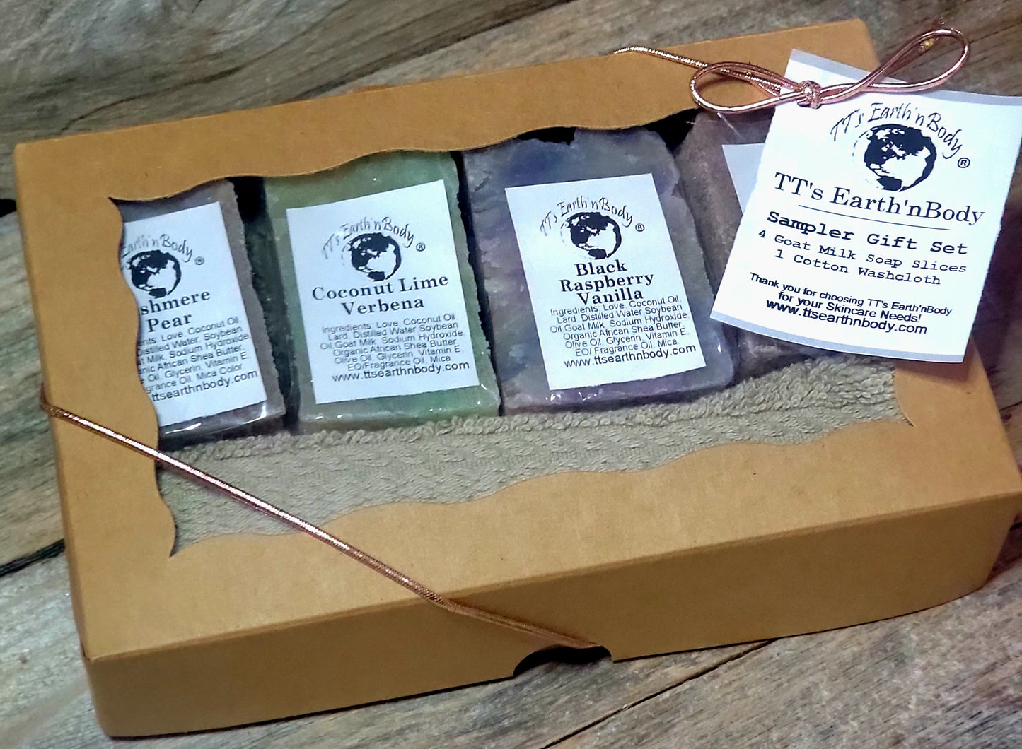 5pc Goat Milk Soap Sampler Gift Box