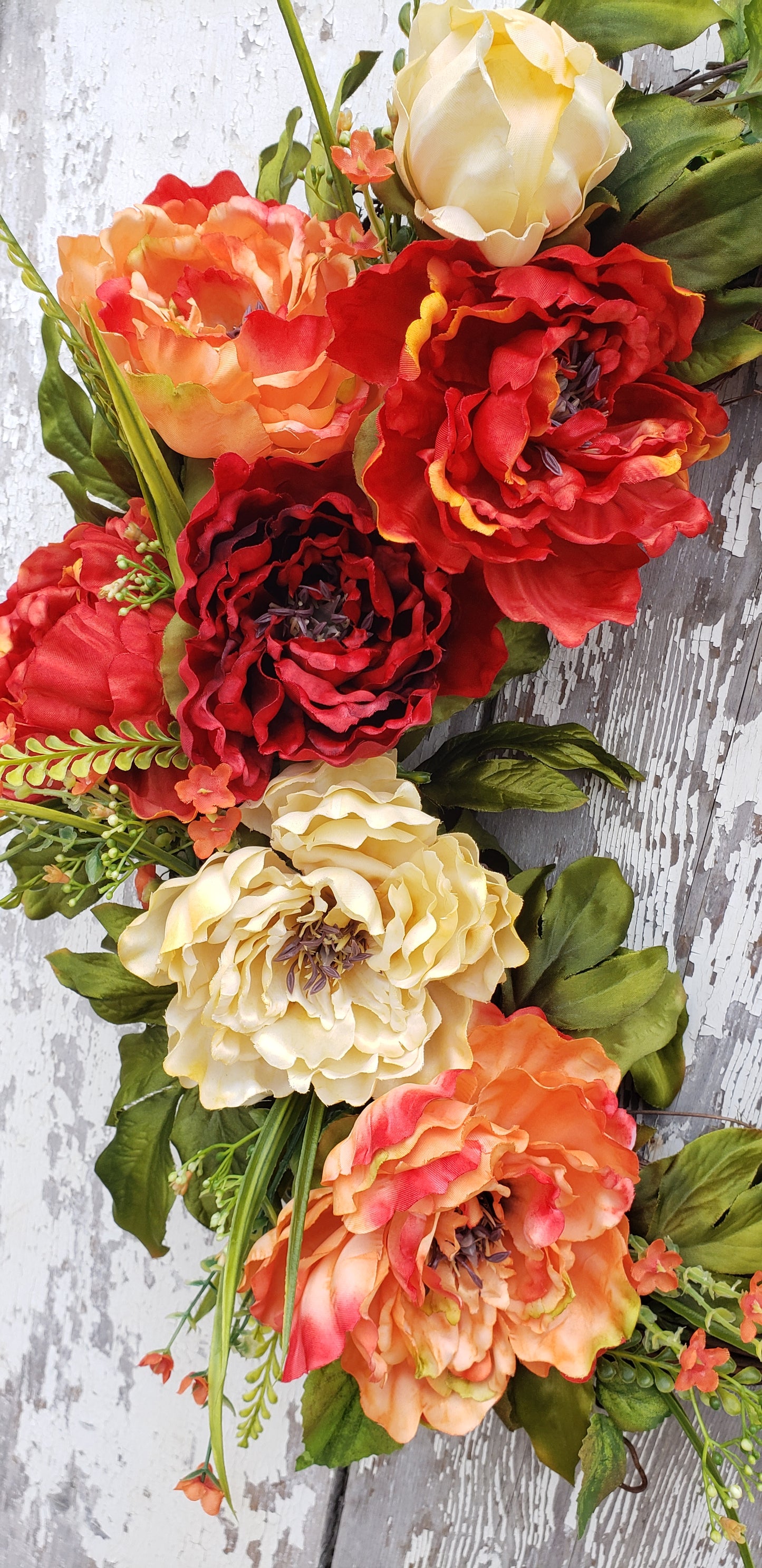 Peony Wreath "Sunset"