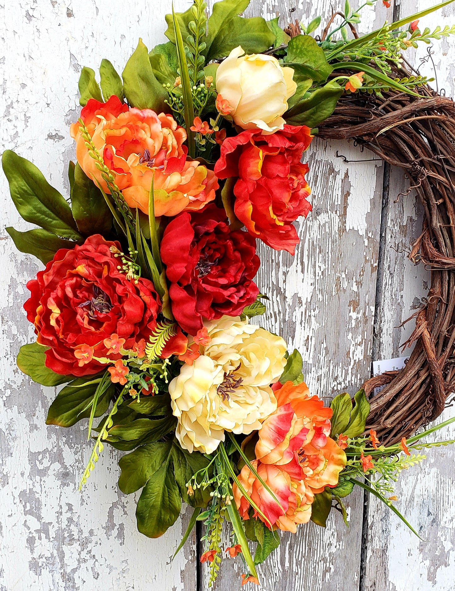 Peony Wreath "Sunset"