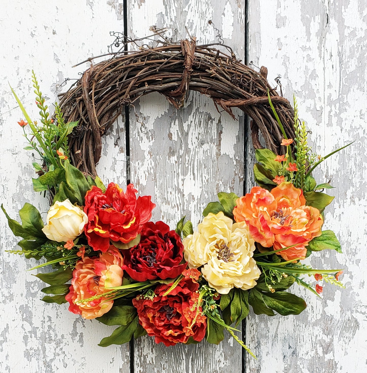 Peony Wreath "Sunset"