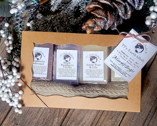 Holiday Goat Milk Soap Sampler Gift Box