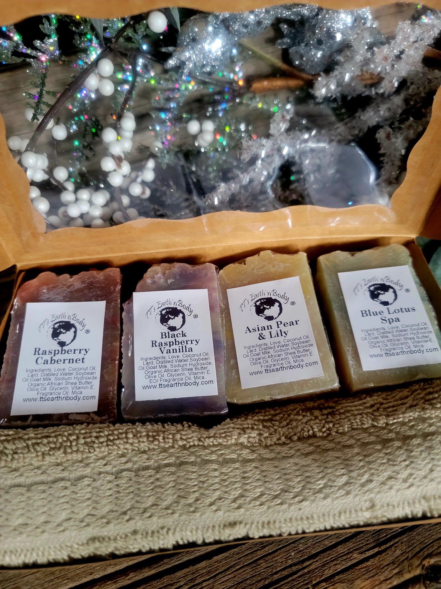Holiday Goat Milk Soap Sampler Gift Box
