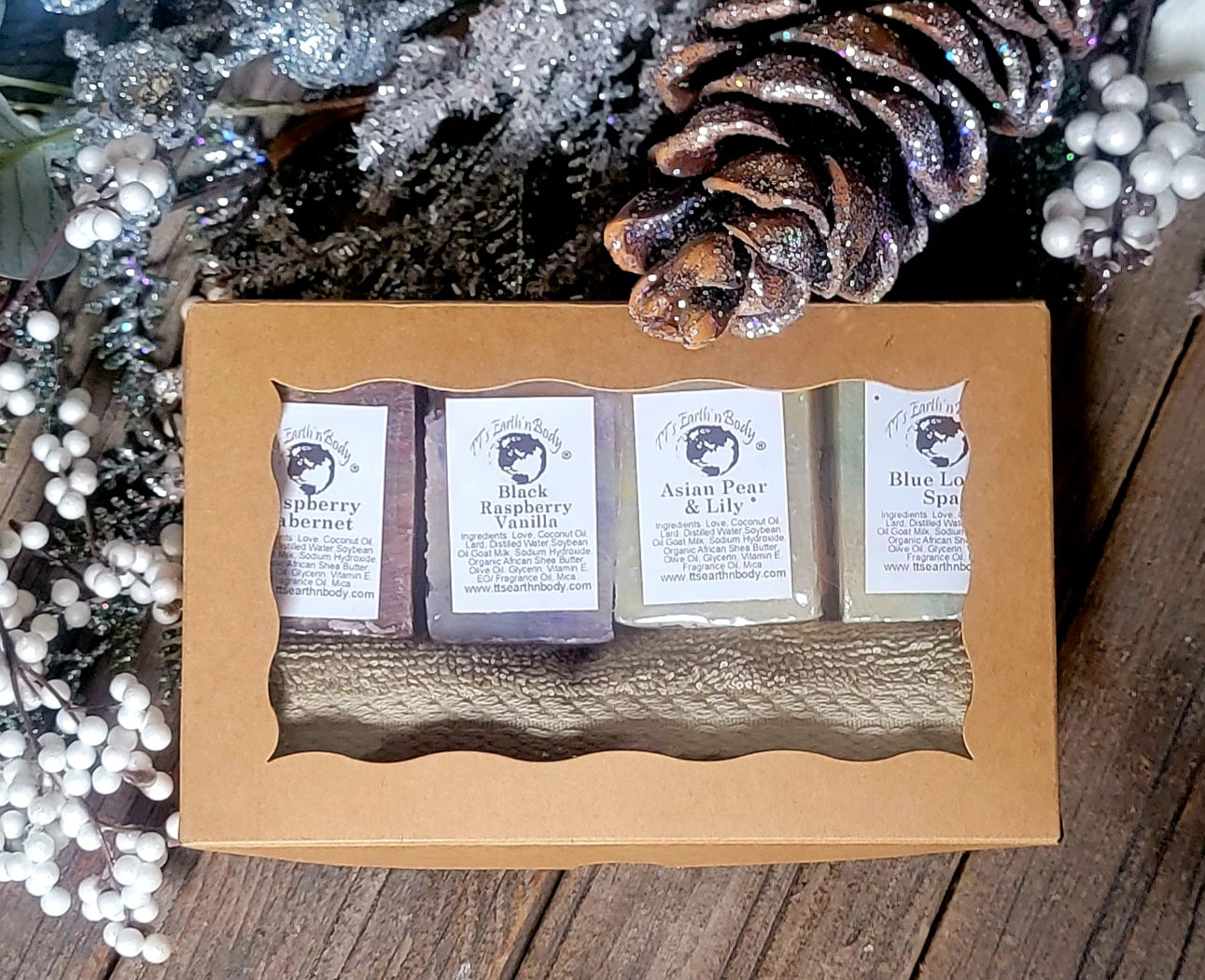 Holiday Goat Milk Soap Sampler Gift Box