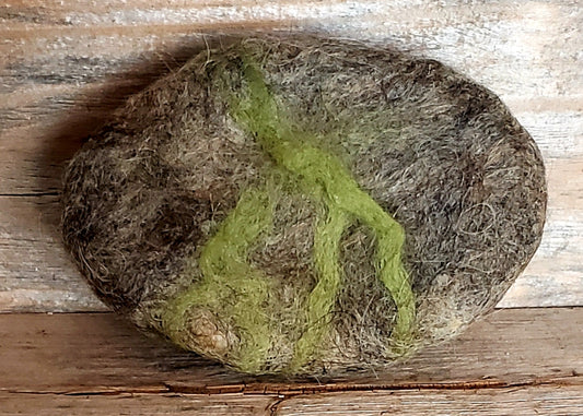 Dune Grass Wool Felted Soap