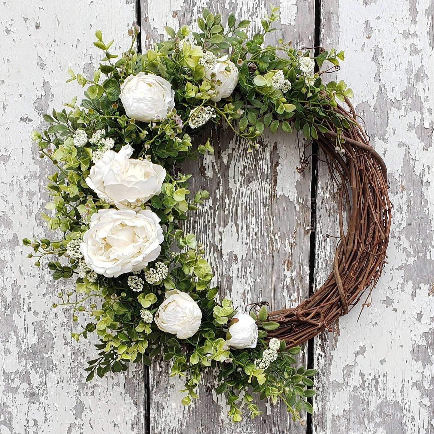 Peony Wreath