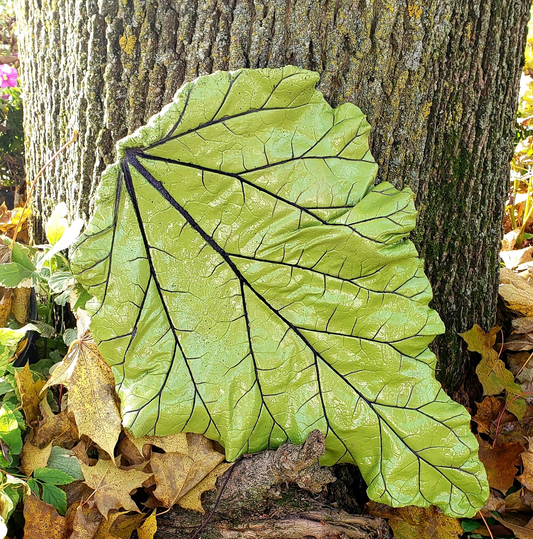 Concrete Rhubarb Leaf $25-$100