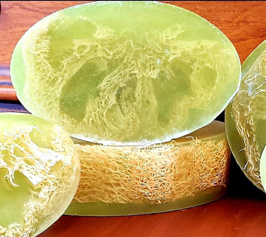 Loofah Glycerin Soap Lemongrass